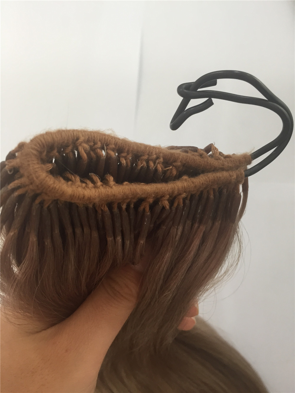 10A grade Wholesale Korea Knotted With Two Strands Hair Cotton Thread Hair Extension YL233